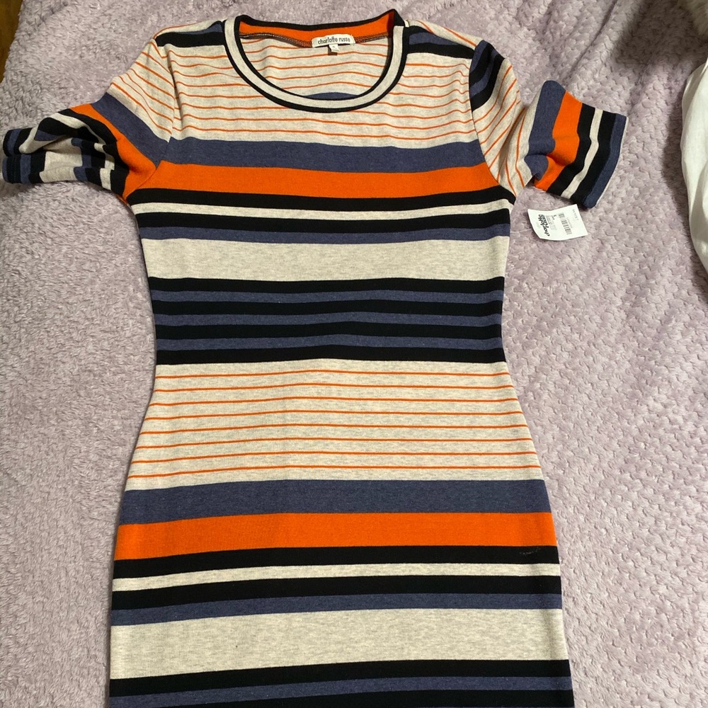 Charlotte Russe Striped Midi Dress